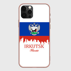 Чехол для iPhone 12 Pro Max Irkutsk: Russia, цвет: 3D-светло-розовый