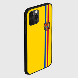 Чехол для iPhone 12 Pro Max Молдавия: лента с гербом, цвет: 3D-черный — фото 2