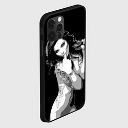 Чехол для iPhone 12 Pro Max Sexy Girl: Black & White, цвет: 3D-черный — фото 2