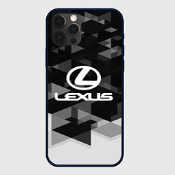 Чехол для iPhone 12 Pro Max Lexus sport geometry, цвет: 3D-черный