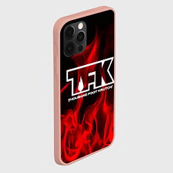 Чехол для iPhone 12 Pro Max Thousand Foot Krutch: Red Flame, цвет: 3D-светло-розовый — фото 2
