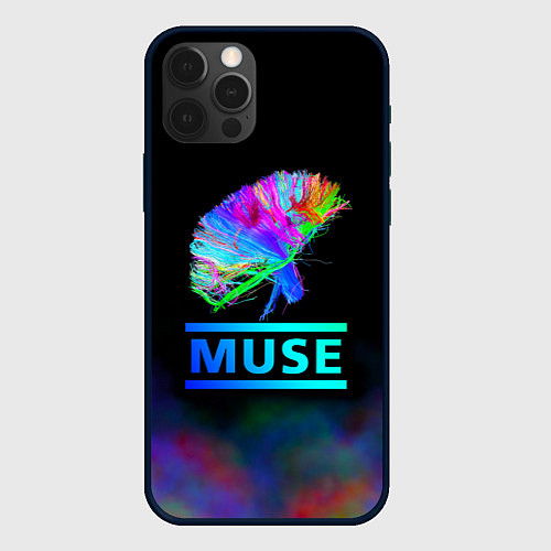 Чехол iPhone 12 Pro Max Muse: Neon Flower / 3D-Черный – фото 1