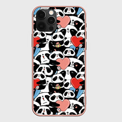 Чехол iPhone 12 Pro Max Funny Pandas