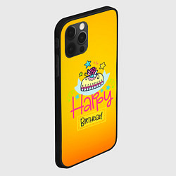 Чехол для iPhone 12 Pro Max Happy Birthday, цвет: 3D-черный — фото 2