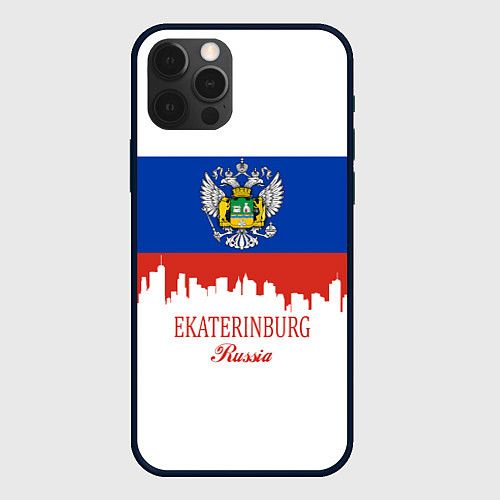 Чехол iPhone 12 Pro Max Ekaterinburg: Russia / 3D-Черный – фото 1