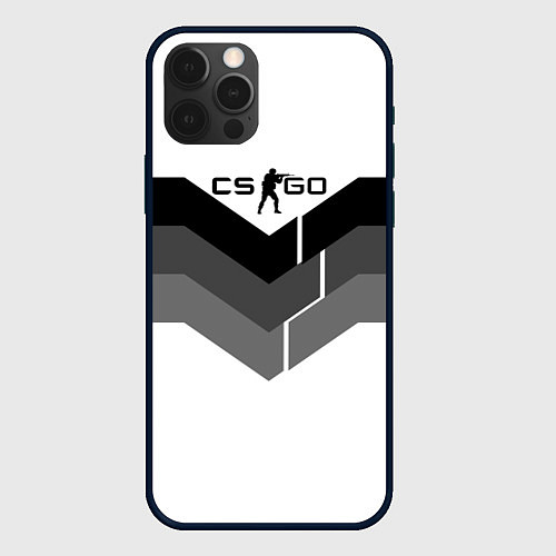 Чехол iPhone 12 Pro Max CS:GO Shade of Grey / 3D-Черный – фото 1