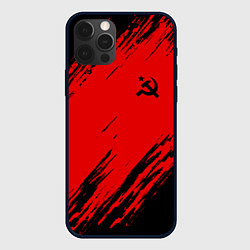Чехол для iPhone 12 Pro Max USSR: Red Patriot, цвет: 3D-черный