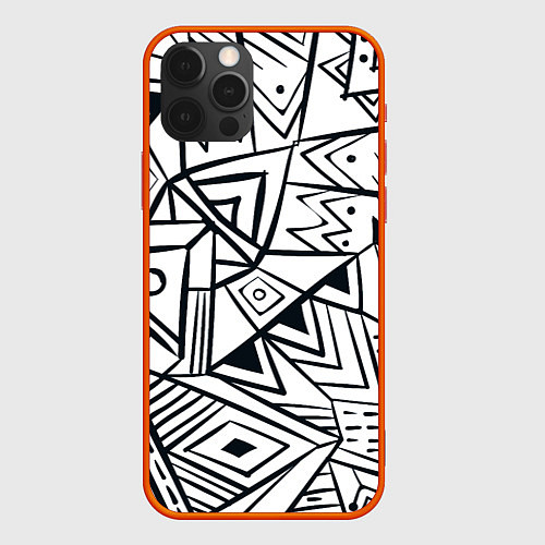 Чехол iPhone 12 Pro Max Boho Style / 3D-Красный – фото 1