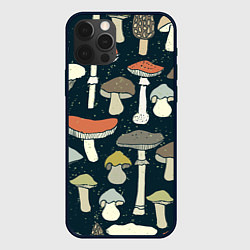 Чехол для iPhone 12 Pro Max Грибной лес, цвет: 3D-черный