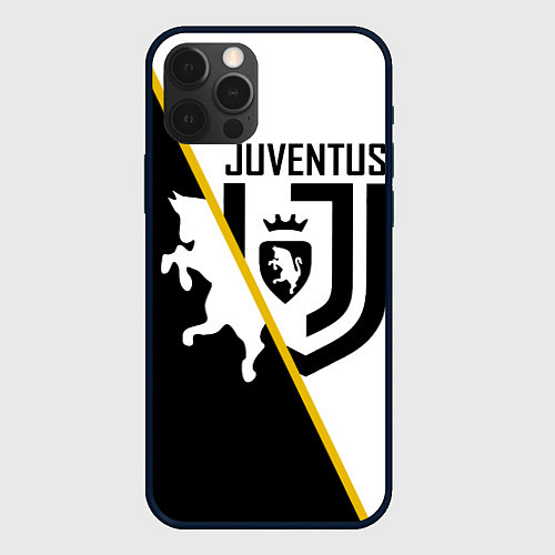 Чехол iPhone 12 Pro Max FC Juventus: Football Point / 3D-Черный – фото 1