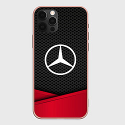 Чехол iPhone 12 Pro Max Mercedes Benz: Grey Carbon