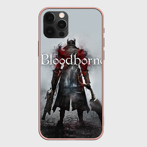 Чехол iPhone 12 Pro Max Bloodborne: Hell Knight / 3D-Светло-розовый – фото 1