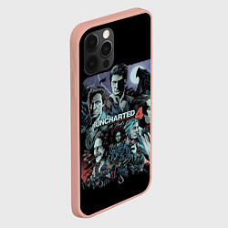 Чехол для iPhone 12 Pro Max Uncharted 4, цвет: 3D-светло-розовый — фото 2