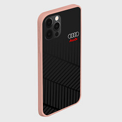 Чехол для iPhone 12 Pro Max Audi: Grey Collection, цвет: 3D-светло-розовый — фото 2