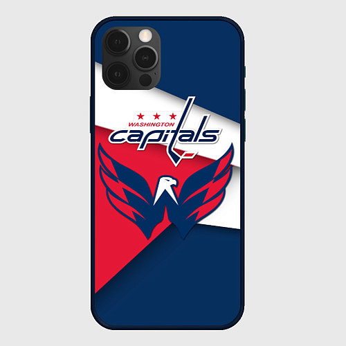 Чехол iPhone 12 Pro Max Washington Capitals / 3D-Черный – фото 1