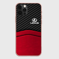 Чехол iPhone 12 Pro Max Lexus: Red Carbon