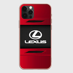 Чехол для iPhone 12 Pro Max Lexus Sport, цвет: 3D-светло-розовый