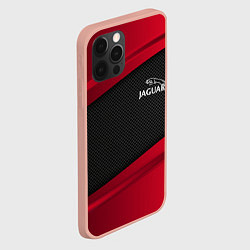 Чехол для iPhone 12 Pro Max Jaguar: Red Sport, цвет: 3D-светло-розовый — фото 2