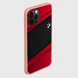 Чехол для iPhone 12 Pro Max BMW Sport, цвет: 3D-светло-розовый — фото 2