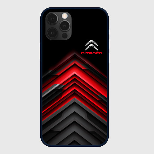 Чехол iPhone 12 Pro Max Citroen: Red sport / 3D-Черный – фото 1