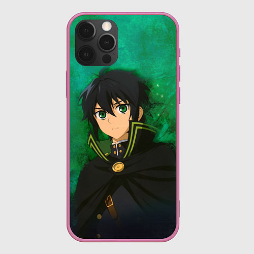 Чехол iPhone 12 Pro Max Yuichiro Hyakuya / 3D-Малиновый – фото 1