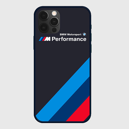 Чехол iPhone 12 Pro Max BMW M Performance / 3D-Черный – фото 1