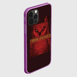 Чехол для iPhone 12 Pro Max Twin Peaks: Red Owl, цвет: 3D-сиреневый — фото 2