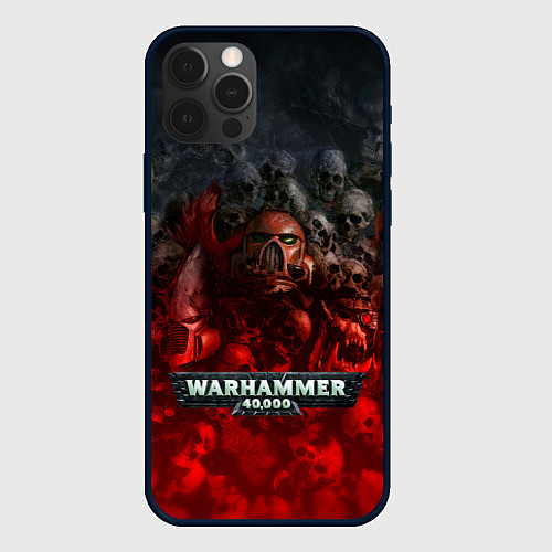 Чехол iPhone 12 Pro Max Warhammer 40000: Dawn Of War / 3D-Черный – фото 1