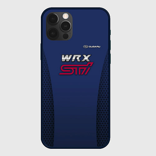 Чехол iPhone 12 Pro Max Subaru wrx sti / 3D-Черный – фото 1
