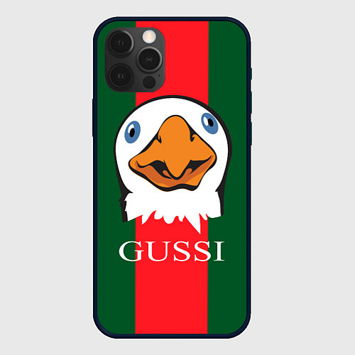 Чехол iPhone 12 Pro Max GUSSI Beak / 3D-Черный – фото 1