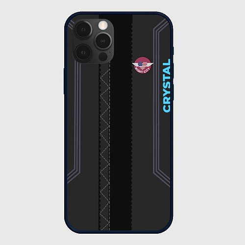 Чехол iPhone 12 Pro Max Cyberpunk 2077: Crystal Jock / 3D-Черный – фото 1