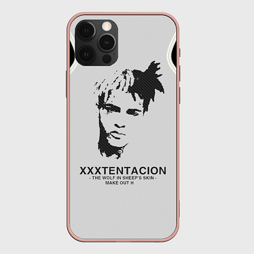 Чехол iPhone 12 Pro Max XXXTentacion RIP / 3D-Светло-розовый – фото 1