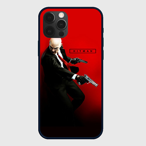 Чехол iPhone 12 Pro Max Hitman: Red Agent / 3D-Черный – фото 1