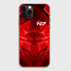 Чехол iPhone 12 Pro Max Mass Effect: Red Armor N7