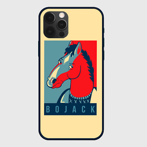 Чехол iPhone 12 Pro Max BoJack Obey / 3D-Черный – фото 1