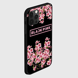 Чехол для iPhone 12 Pro Max Black Pink: Delicate Sakura, цвет: 3D-черный — фото 2