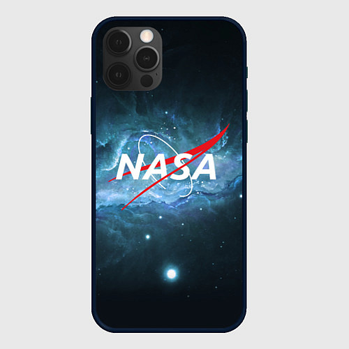 Чехол iPhone 12 Pro Max NASA: Space Light / 3D-Черный – фото 1