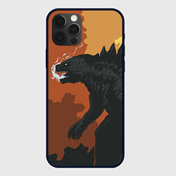 Чехол iPhone 12 Pro Max Godzilla: Monster Smoke
