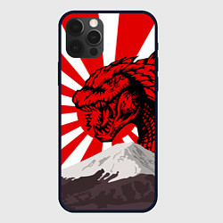 Чехол для iPhone 12 Pro Max Japanese Godzilla, цвет: 3D-черный