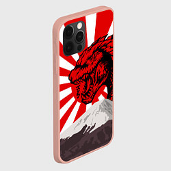 Чехол для iPhone 12 Pro Max Japanese Godzilla, цвет: 3D-светло-розовый — фото 2