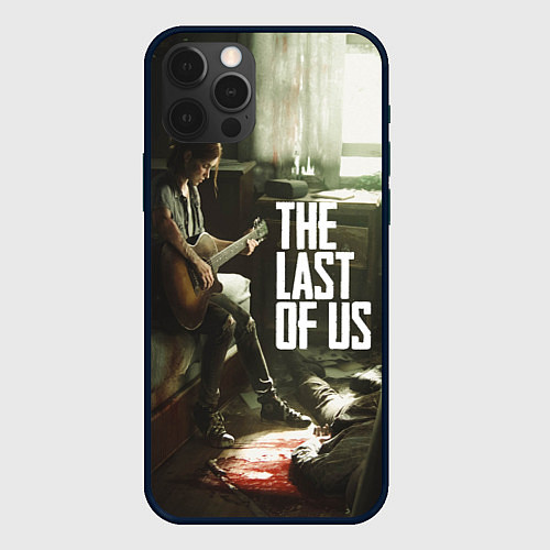 Чехол iPhone 12 Pro Max The Last of Us: Guitar Music / 3D-Черный – фото 1