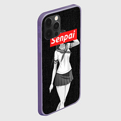 Чехол для iPhone 12 Pro Max Senpai: School Girl, цвет: 3D-серый — фото 2