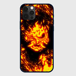 Чехол iPhone 12 Pro Max Cyberpunk 2077: FIRE SAMURAI