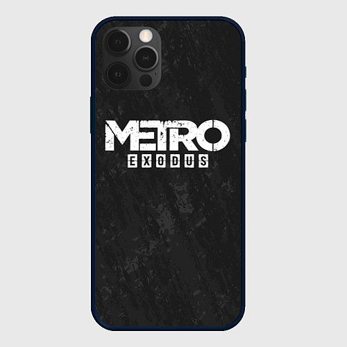 Чехол iPhone 12 Pro Max Metro Exodus: Space Grey / 3D-Черный – фото 1