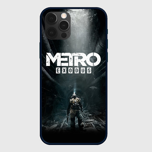 Чехол iPhone 12 Pro Max Metro Exodus / 3D-Черный – фото 1