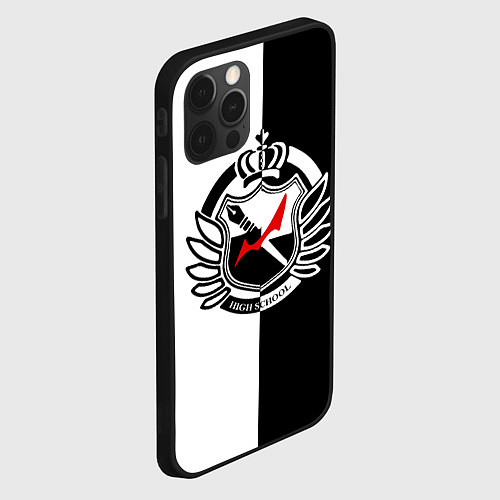 Чехол iPhone 12 Pro Max MONOKUMA SCHOOL / 3D-Черный – фото 2