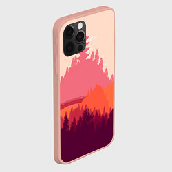 Чехол для iPhone 12 Pro Max Firewatch City, цвет: 3D-светло-розовый — фото 2