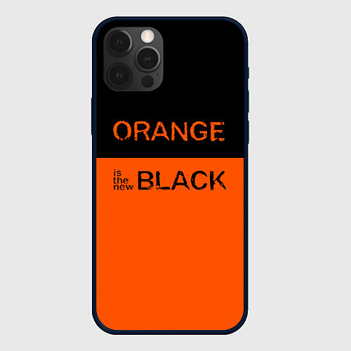 Чехол iPhone 12 Pro Max Orange Is the New Black / 3D-Черный – фото 1