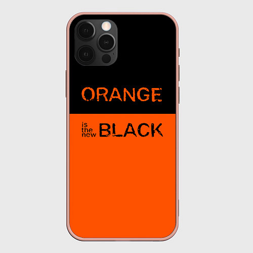 Чехол iPhone 12 Pro Max Orange Is the New Black / 3D-Светло-розовый – фото 1