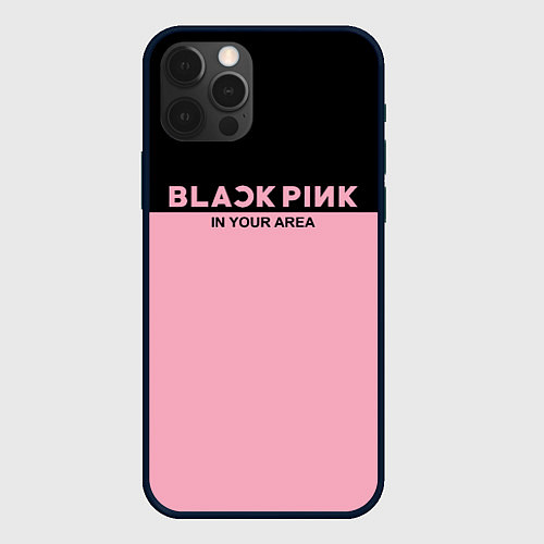 Чехол iPhone 12 Pro Max Black Pink: In Your Area / 3D-Черный – фото 1